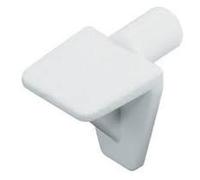 20 x Shelf Support Push In Stud Pegs White Plastic