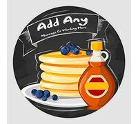 20 x Shrove Tuesday Pancake Day 5cm Personalised Edible Cupcake Toppers on Premium Icing