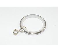 20 x Silent Rod Curtain Pole Rings Loose Eye Chrome Steel 35mm ID 42mm OD