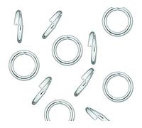 20 x Solid Sterling Silver 4mm 0.65mm Thick Wire Open Medium Weight Jump Rings for Jewellery Making British Made Jewellery Findings