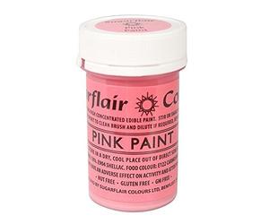 20 x Sugarflair Pink Edible Paint Cake Icing Matt Colour Sugarpaste Decorating