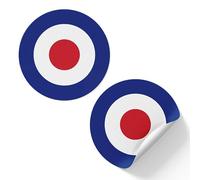20 X Target MOD Air Force RAF Scooter Rally Stickers - Circle Event Laptop Travel Party 5xm x 5cm