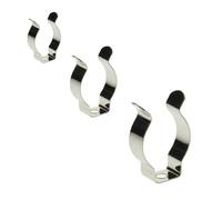 20 x Terry Tool Clips Open Type BZP Carbon Spring Steel Grips Dia. 28MM