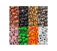 20 x Tungsten Beads - 3.2mm - 1/8" (0,21g) - White - for Fly Tying