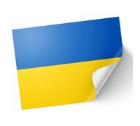 20 X Ukraine Stickers - Ukrainian Flag Decals 8.5cm x 5.5cm - Blue and Yellow Stickers for Laptops, Scrapbooks, Festivals, and Crafts