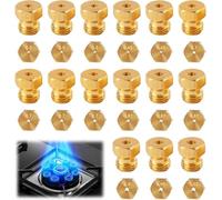 20 x Universal Butane Gas Sprinkler Conversion Set for LPG Gas Cooker, Stove and Hob Bottle Nozzle Burner 0.5 x 3-0.65 x 2-0.7 x 4-0.73-0.87 x 3-0.9-0.95-0.97 x 2-1.02-1.15 1.35