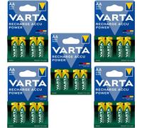 20 x VARTA AA 2100mAh NiMH Rechargeable Batteries 1.2V Pre-Charged LR06 R6 LR6