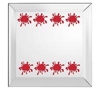 20 x Vinyl Paint Splat Shaped Stickers Decal Mural. Crafting, Wall, Window, Mirror, Furniture, Car Decor. (Small - 4cm Wide Each Sticker, Violet Purple)