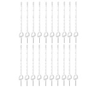 20 X WHITE 5FT STIRRUP POLY POSTS Tall Electric Fence Plastic Fencing Stake