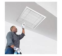 20"x20" Removable Louvered Air Filter Grille Vent Cover Aluminum Access Panel for Ceiling Drywall PreFilter Design for Efficient Home Airflow (20x26in)