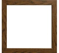 20"x20" Square Dark Oak wood wooden effects poster size picture/photo frame for wall mount by convenient2you