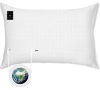 20"x30" White Grounding Pillowcase & Cord Set | Universal Pillow Cover for Better Sleep, 95% Cotton & 5% Silver Fiber