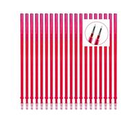 20 XXL Red Erasable Gel Pen Refills - Compatible with Legami - 0.5mm Fine Tip - 20% More Ink - Thermo-Erasable Ink for School Grading, Fabric Marking & DIY - High Capacity Stationery Gift