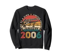 20 Years Old Vintage January 2006 Retro 20th Birthday Boys Sweatshirt