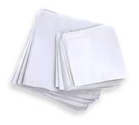 200 12” x 12” White Sulphite Strung Paper Bags | Strong Packaging Bags for Food, Fruit, Takeaway, Retail, Lunch