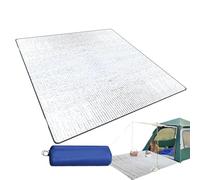 200*200CM Aluminium Foil Camping Mat, Insulating Waterproof Thermal Foam Sleeping Mat For Camping, Sleeping Roll Pad Of Aluminum Foil, Foldable Double-sided Tent Mat For Outdoor Camping Hiking Picnic