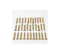 (200, 3.0 x 25mm (#4 x 1")) Multi-Purpose Wood Screws Yellow Zinc Passivated (YZP) - Pozi Head Countersunk