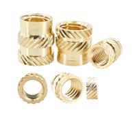 200/300/500Pcs Brass Insert Nut M2 M3 M4 M5 M6 Heat Metric Threaded 3d Printing Inserts Nuts Hot Melt Insertnut Copper Nutsert(200Pcs,M3x5x4)