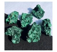200-300g 1pc Raw Stone Malachite Crystal Clastic Rock Cube for Decor