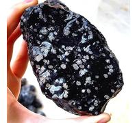 200-300g 1pc Snowflake Obsidian Rough Stone Crystal Quartz Rough Stone Specimens Spiritual Aquarium Garden Gift