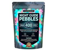 200/400/600pcs Glow In The Dark Pebbles Glow At Night Pebbles DIY Decorative Luminous Stones for Garden Fish Tank Aquarium Walkway Driveway