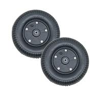 200×50, 8 Inch Pneumatic Front Wheel, Electric Wheelchair Replacement Accessories, Anti-Slip Caster, Bearing 9mm, Black, 1 Pair