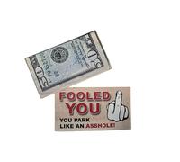 200/50pcs Parking Prank Look Like $50 Money From A Distance Funny Fake Tickets Bad Parking Portable Humor,标题中共包含了ca