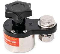 200-600A Magnetic Welding Ground Clamp, Switchable On/Off Controlled Rare Grounding Magnet Connector for Welding MachineSilver,200A