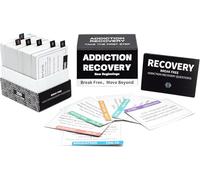 200 Addiction Recovery Cards for Engaging Group Therapy & Conversations - Icebreaker Tools for Addressing Substance Abuse, Mental Health Enhancement, and Preventing Relapse