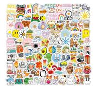 200 Aesthetic Scrapbook Stickers for Adults Teens Preppy Kids, Cute Waterproof Vinyl Sticker for Scrapbooking Journaling Suitcase Laptop Skateboard (Cute)