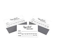 200 Appointment Reminder Cards for Business, Hair Salon, Dental Office, Massage Therapist, Grooming, Hairdresser, Medical Doctors and More - Bulk Pack of Your Next Appointment Cards