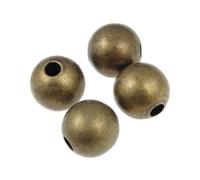 200 Beautiful 8mm Smooth Seamless Loose Round Beads Tarnish Resistant Antique Bronze Spacer for DIY Craft Jewelry Making CF30-8