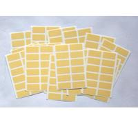 200 Beige Cream Stickers - Sticky Coloured Self Adhesive Labels for Colour Coding