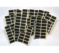 200 Black Stickers - Sticky Coloured Self Adhesive Labels for Colour Coding