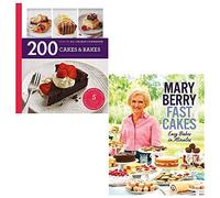 200 cakes and bakes, fast cakes easy bakes in minutes [hardcover] 2 books collection set
