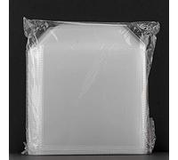 200 CD DVD Disc Clear Cover Cases Plastic 100 Micron Sleeve Wallet - 2 X 100 Pack