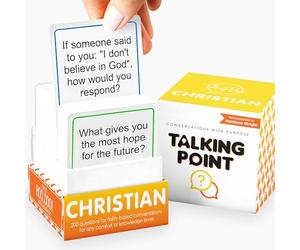 200 Christian Question Cards for Inspirational Conversations - Explore Your Faith and Have Fun on Family Game Night, Bible Study or Youth Groups - Perfect Couples Religious Gifts for Women or Men