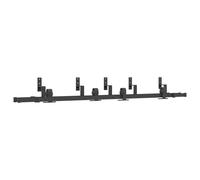 (200 cm/ 4 pcs) vidaXL Sliding Door Hardware Kit 152,5 cm Steel Black sliding door hardware
