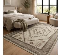 (200 cm x 290 cm (6.5ft x 9.5ft)- Large Area Rug/Carpet., RADIANT- CASHMERE RUG) Large Traditional Rugs Living Room Carpet Door Mat