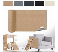 200 cm x 40 cm Self-Adhesive Cat Scratching Mat, DIY Scratching Board, Cat Scratching Board, Cat Scratching Mat, Anti-Scratch Tape for Cat Stand, Wooden Handle, Cat Tower