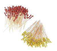 200 Cocktail Stick Bamboo Fruit Sticks Wooden Toothpicks, (12cm) for Party Tapas Nibbles Canapes Appetiser Fruit Skewer BBQ Sandwich Bento Accessory Pick Food