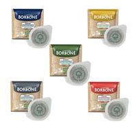 200 Coffee Pods Borbone 5 Mixed Taste Of Gold Blends Blue Red Black 44 Mm