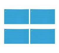 200 Color Study Cards 3"x5" Lined Note Cards with Metal Rings for Memo Taking & Journaling, Creative Writing Cards for Students