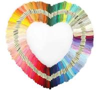 200 Colors Embroidery Floss Set, 8m Each Polyester Thread for Cross Stitch, String Art, Friendship Bracelets - 1600m Total, Colorfast & Tangle-Resistant Craft Supplies