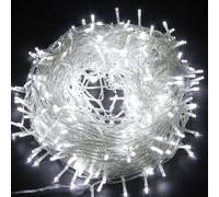 200 Cool White LEDs Multifunction Timer Clear Cable Outdoor String Fairy Lights 20M
