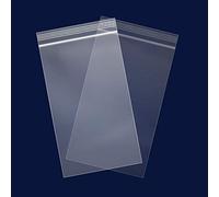 200 Count - 4" x 6", 2 Mil Clear Plastic Reclosable Zip Poly Bags with Resealable Lock Seal Zipper for Photo, Jewelry, Bakery, Treats, Party Favors