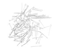 200 Count 9 Shaped Metal Pins for Necklace Earring Design Flexible Jewelry Findings with Oxidation Resistance Jewelry Making Materials