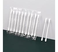 200 Count Cotton Swabs Individually Wrapped, Travel Cotton Swabs, Cotton Stick, Spiral Round Cotton Swab, Round Tip Cotton Swab, Individually Wrapped Double Tipped Cotton Swabs for Ear,Makeup,Clean