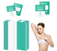 200 Count Deodorant Wipes Bulk, Individually Wrapped Underarm & Body Wipes, Travel Size for Men & Women, Alcohol Free, Cucumber & Peppermint, for Gym Travel Camping Hygiene Kits