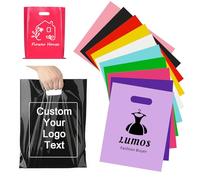 【200】Custom Plastic Bags with Logo, Personalized Plastic Gift Bags suitable for small businesses, clothing stores, and supermarkets, Premium Bags with Handles - Wholesale Discounts